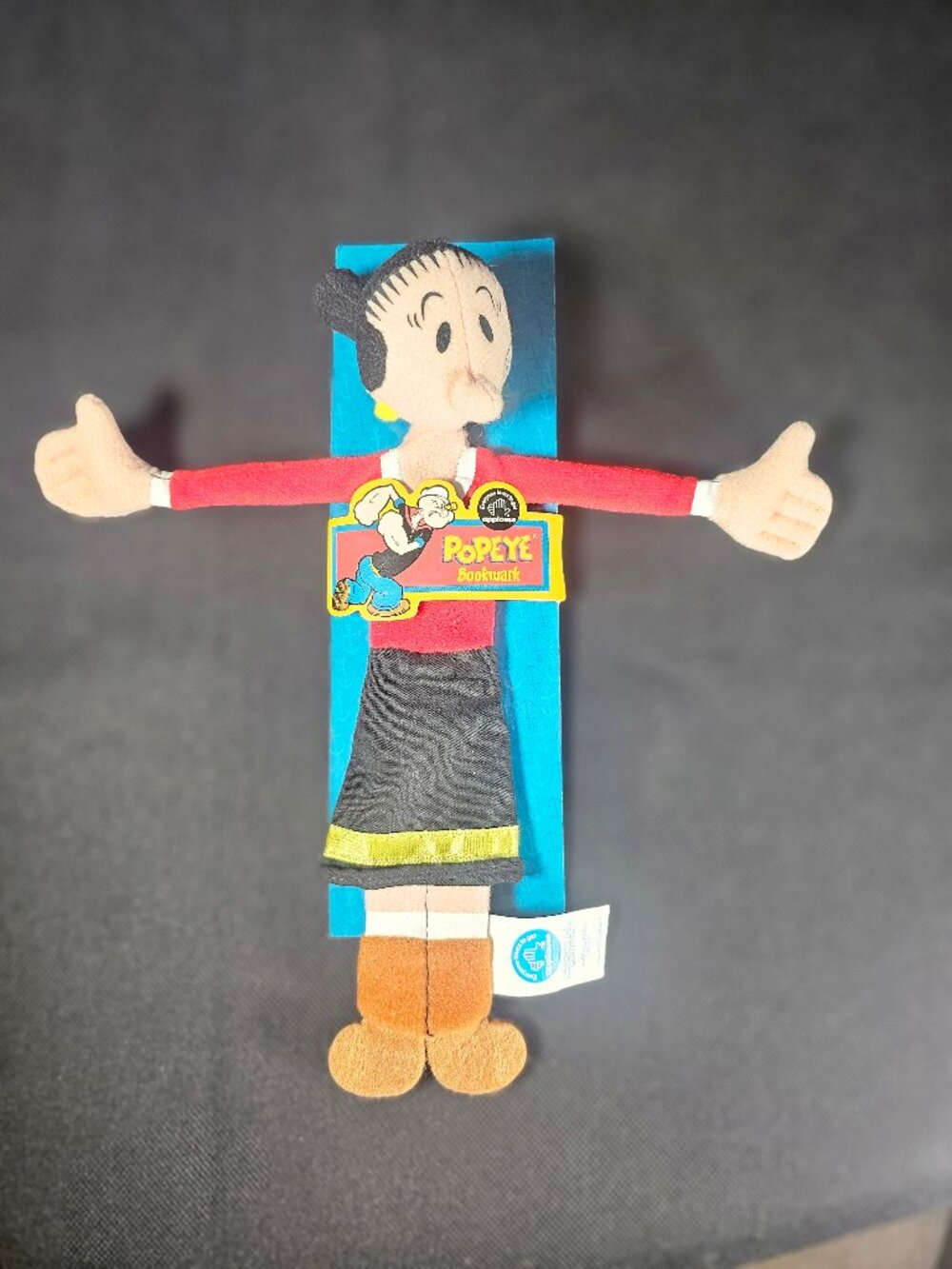 Vintage 2002 Applause Olive Oyl Plush Bookmark Popeye Classic King Features